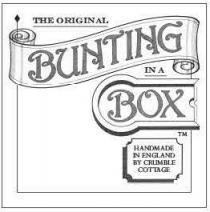 THE ORIGINAL BUNTING IN A BOX HANDMADE IN ENGLAND BY CRUMBLE COTTAGE