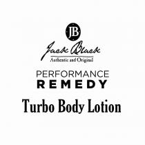 JB JACK BLACK AUTHENTIC AND ORIGINAL PERFORMANCE REMEDY TURBO BODY LOTION