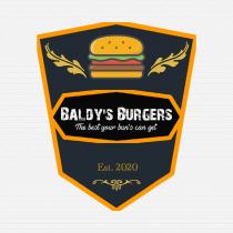 BALDY'S BURGERS THE BEST YOUR BUN'S CAN GET EST. 2020