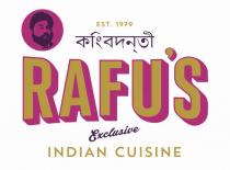 Rafu’s Established 1979 Exclusive Indian Cuisine