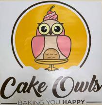 CAKE OWLS BAKING YOU HAPPY