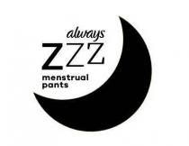 always ZZZ menstrual pants