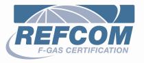 REFCOM F-GAS CERTIFICATION