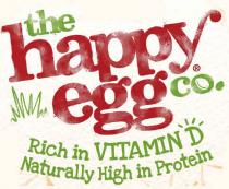 THE HAPPY EGG CO RICH IN VITAMIN D NATURALLY HIGH IN PROTEIN