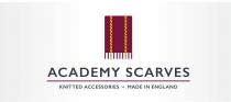 ACADEMY SCARVES KNITTED ACCESSORIES . MADE IN ENGLAND