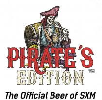 PIRATE'S EDITION THE OFFICIAL BEER OF SXM