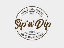 CHAI, DRINKS, SNACKS EST. SIP'U' DIP 2021 SIP IT, DIP IT, LOVE IT