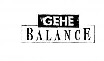 GEHE B A L A N C E