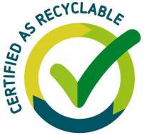 CERTIFIED AS RECYCLABLE