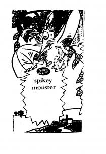 Boots spikey monster