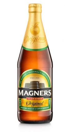 ORIGINAL CLONMEL WM MAGNER SINCE 1935 CO.TIPPERARY MAGNERS IRISH CIDER ALC 4.5% VOL ORIGINAL FROM THE JUICE OF 17 APPLE VARIETIES