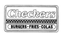 Checkers BURGERS FRIES COLAS