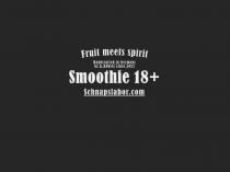 FRUIT MEETS SPIRIT HANDCRAFTED IN GERMANY BY K. KÖHLER SINCE 2021 SMOOTHIE 18+ SCHNAPSLABOR.COM