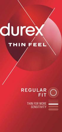 DUREX THIN FEEL REGULAR FIT THIN FOR MORE SENSITIVITY