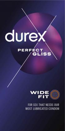 DUREX PERFECT GLISS WIDE FIT FOR SEX THAT NEEDS OUR MOST LUBRICATED CONDOM