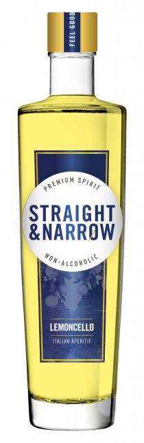 FEEL GOOD PREMIUM SPIRIT STRAIGHT & NARROW NON- ALCOHOLIC LEMONCELLO ITALIAN APERITIF