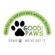 Good With Paws Here for you and your pets whatever the need Paws We've got it