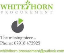 WHITE HORN PROCUREMENT THE MISSING PIECE PHONE 07918 475925 WHITETHORN.PROCUREMENT@OUTLOOK.COM