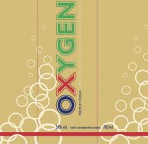 OXYGEN PREMIUM VODKA 38% vol. FIRST OXYGENATED VODKA 700 ml