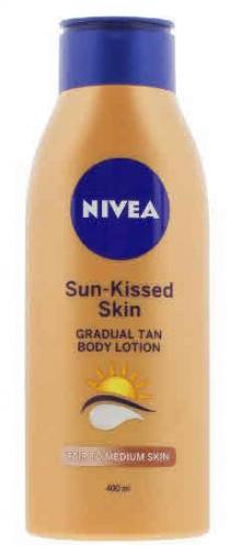 NIVEA SUN-KISSED SKIN GRADUAL TAN BODY LOTION FAIR TO MEDIUM SKIN