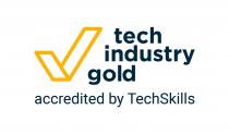 tech industry gold accredited by TechSkills