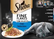 SHEBA FINE FLAKES IN JELLY FISH SELECTION