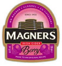 WM MAGNER, CLONMEL, CO. TIPPERARY, SINCE 1935, MAGNERS IRISH CIDER, BERRY, MADE TO AN ORIGINAL RECIPE