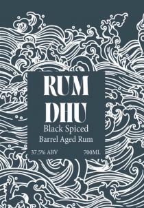 RUM DHU BLACK SPICED BARREL AGED RUM 37.5% ABV 700ML