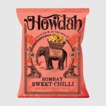 HOWDAH BOMBAY SWEET CHILLI ANCIENT GRAIN CHIPS GIVE BACK AS YOU SNACK