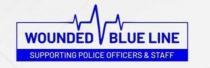 WOUNDED BLUE LINE SUPPORTING POLICE OFFICERS & STAFF