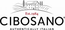 EST. 1984 CIBOSANO AUTHENTICALLY ITALIAN