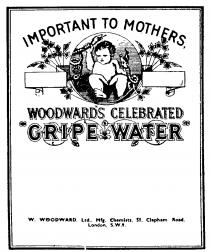 WOODWARD'S CELEBRATED GRIPE WATER