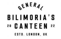 GENERAL BILIMORIA'S 20 CANTEEN 22 ESTD. LONDON, UK