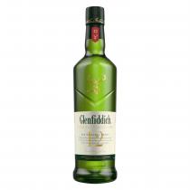 12 VALLEY OF THE DEER; GLENFIDDICH SINGLE MALT SCOTCH WHISKY; OUR ORIGINAL TWELVE; THIS BRIGHT AND BALANCED SINGLE MALT IS MATURED FOR 12 YEARS IN OLOROSO SHERRY AND BOURBON CASKS BEFORE MELLOWING IN OAK MARRYING TUNS; FROM THE VALLEY OF THE DEER; THE GLE