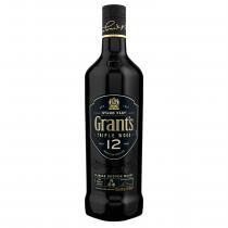 EST 1887 STAND FAST GRANT'S. TRIPLE WOOD AGED 12 YEARS PRODUCT OF SCOTLAND STAND FAST BLENDED SCOTCH WHISKY TASTE RICH COMPLEX VANILLA MASTER BLENDER BRIAN KINSMAN DISTILLED, MATURED & BLENDED IN SCOTLAND 40% VOL. 40% ALC / VOL. 700CL 70ML ℮