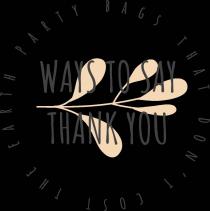 ways to say thank you party bags that don't cost the earth