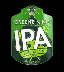 1799 GREENE KING BURY ST EDMUNDS IPA INDIA PALE ALE ALC. 3.6% VOL.