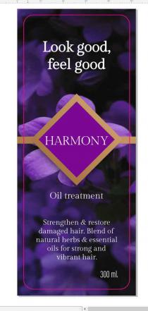 LOOK GOOD, FEEL GOOD HARMONY OIL TREATMENT STRENGTHEN & RESTORE DAMAGED HAIR. BLEND OF NATURAL HERBS & ESSENTIAL OILS FOR STRONG AND VIBRANT HAIR. 300 ML.