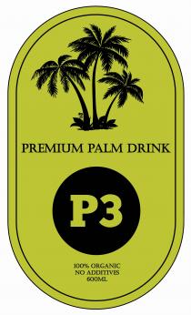 PREMIUM PALM DRINK P3 100% ORGANIC NO ADDITIVES 600ML