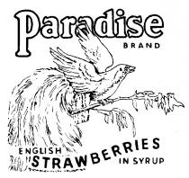 Paradise BRAND ENGLISH STRAWBERRIES IN SYRUP