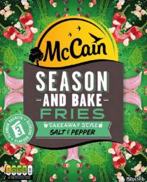 MCCAIN SEASON AND BAKE FRIES TAKEAWAY STYLE SALT & PEPPER - FLAVOUR SACHETS