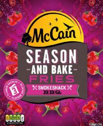 MCCAIN SEASON AND BAKE FRIES SMOKESHACK BBQ - FLAVOUR SACHETS