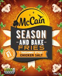 MCCAIN SEASON AND BAKE FRIES TAKEAWAY STYLE - CHICKEN SALT - FLAVOUR SACHETS