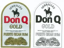 SERRALLES Don Q GOLD PUERTO RICAN RUM