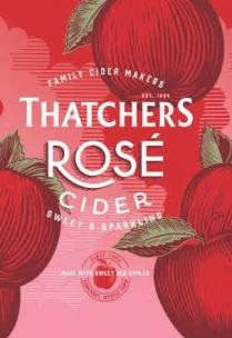 FAMILY CIDER MAKERS EST. 1904 THATCHERS ROSÉ CIDER SWEET & SPARKLING MADE WITH SWEET RED APPLES