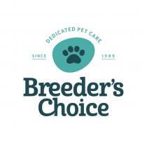 DEDICATED PET CARE SINCE 1989 BREEDER'S CHOICE