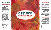 CEE BEE ORIGINAL SAUCE with a touch of spice CEE BEE BBQ SAUCE CEE BEE SALSA CEE BEE HOT SALSA