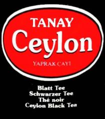 TANAY CEYLON YAPRAK ÇAYI BLATT TEE SCHWARZER TEE THÉ NOIR CEYLON BLACK TEA