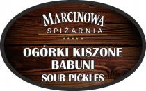 MARCINOWA SPIZARNIA OGORKI KISZONE BABUNI SOUR PICKLES