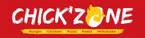 CHICK'ZONE BURGER · CHICKEN · PIZZA · PASTA · MILKSHAKE